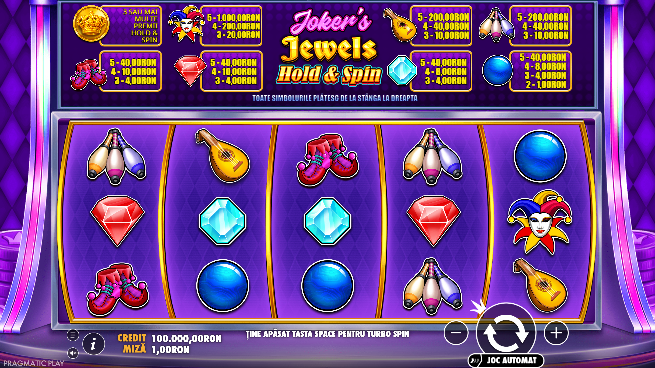 Joker’s Jewels Hold  Spin